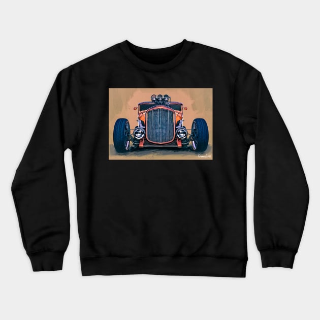 Blown Hot Rod Coupe Crewneck Sweatshirt by kenmo